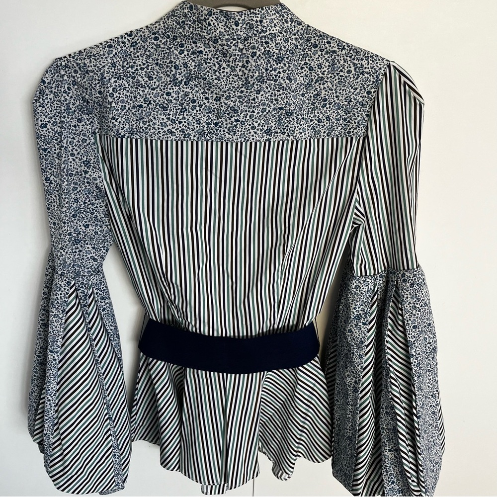 Silvia Tcherassi cotton puffed sleeves blouse - Picture 6 of 12